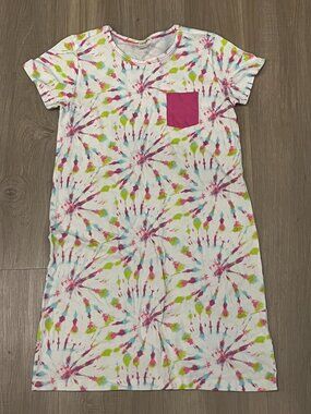 J. Crew CREWCUTS girls t-shirt DRESS tie-dye Size 7